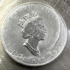 1991 Canada Elizabeth Ii 5 Dollars 9999 Silver Maple Leaf 1 Oz Coin  33