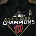 Washington Nationals 2019 World Series Champions Hoodie Men s Medium Black Mlb
