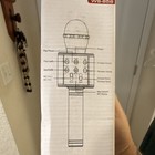 Ws-858 Wireless Bluetooth Karaoke Microphone Black Cordless Mic Volume Control