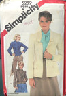 Vintage Simplicity Sewing Pattern 5239 Women s Fitted Jackets Size 12 Uncut 1981
