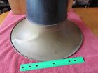 Antique Xl Brass   Metal Witches Hat Cylinder Phonograph Horn   Edison Columbia