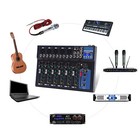 7-channel Bluetooth Portable Audio Mixer Usb Dj Sound Mixing Console Board