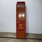 Vintage Staples  2 Hb Wood Pencils Lot W  Box Latex-free Erasers Yellow Office
