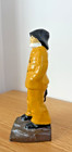 Old Salt Cast Iron Figure Bookend Vintage Doorstop Nautical Fisherman Sea