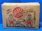 Case Of 12 Galaxy Syrup New Old Stock Bottles banks caps original Shipping Box