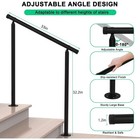 Handrails For Outdoor Steps step Handrail Fit 2 To 3 Steps Outdoor Stair Railing