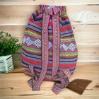  mochila  Handwoven Backpack Rasta Surfer Hippie Mexican Backpack Multicolored