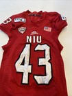 Game Worn Used Jersey Northern Illinois Huskies Niu Football Adidas Large  43