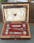Antique French Palais Royal Sewing Etui Necessaire With Tools And Key    as Is  