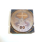 Berne Indiana Centennial 1852 1952 City Motto Im Schritt Cottes Printer Block