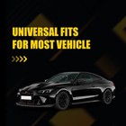 2x Glossy Black Car Hood Vent Scoop Louver Scoop Cover Universal Air Flow Intake
