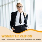 Ties For Women Black Womens Tie Pre Tied Punk Skinny Tie For Shirts Uniform B   