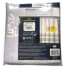 Titan Premium Fabric Shower Curtain  Liner Waterproof White 70x72  Resist Mildew