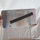 Vtg Gold Jaguar Emblem Front License Plate All Metal Logo Excellent