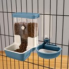 Automatic Pet Food Water Dispenser Auto Gravity Pet Feeder Water Bottle Set For