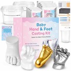 Diy Baby Hand Casting Kit - 4 Pack For Newborns  Footprint   Handprint Mold  Per