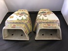 Pair Of  Antique Chinese Wall Hanging Mirror Vases
