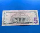 Series 2013  5 Dollar Bill Federal Reserve Star Note      Fancy Number  5 Zero