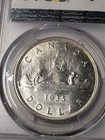 1935 Canada Silver Dollar   Pcgs Graded Ms64  Gold Shield W  Trueview  