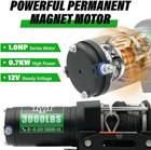 3000 Lb Atv Winch  12v Dc Electric Winch With Wireless Remote And Wired Switch 