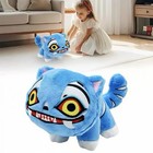 Cute Blue Tiger Plush Toy 8    Soft Kawaii Stuffed Animal Tiger Style Doll Gift