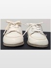Vintage Stride Rite Shoes Baby Size 2    Infant Unisex White Leather Walkers Vtg