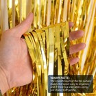 10 Pack Gold Fringe Curtain Party Decorations 3 2ft X 6 6ft Foil Fringe Curta   
