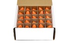 Box Of 25 Light Bulbs - C7  Steady Burning- Opaque Orange- 7 Watt  Nickel Plated