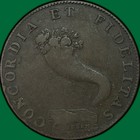 1795 Scotland Inverness Halfpenny Conder Token Very Fine Vf Coin  33850