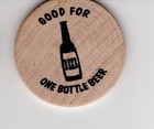 2 Vintage Wood Drink Tokens- Original  Nyc Leather Gay Bar Rawhide  1977-2013