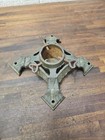 N22- Antique Cast Iron Christmas Tree Stand Green And  Heart Screws