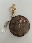Coach Cat Charm Keychain