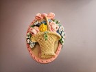 Antique Style Cast Iron Flower Basket Door Knocker After Hubley   Reproduction