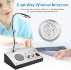 Dual-way Talk Through Store Office Window Glass Counter Intercom Speaker System
