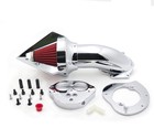 Air Cleaner Intake Kit Triangle For Vulcan 1500 1600 Classic 2000 - 2012 Chromed