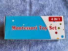 New  4-in-1 Baby Toys Set For 6-12 Months  Montessori Wooden Stacking Blocks
