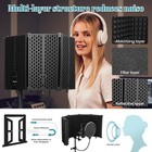 Microphone Stand With Isolation Shield recording Studio Equipment Pop   