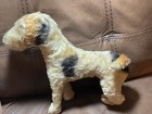 Unique 1950 german Brand Steiff Fox Terrier Plush Mohair  no Ears  12x11