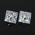 Aaa Cz Brilliant Cubic Zirconia  Cut White Square 9mm Loose Faceted Gemstone