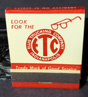 Vintage rare  Ellis Trucking Company  Feature Matchbook  With Printed Sticks