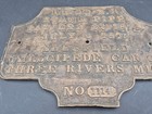 Rare Antique Dodge Railroad Sheffield Velocipede Car Co  Bronze Plaque Sign