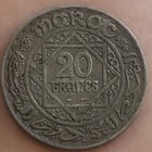 Morocco 20 Francs Ah 1352