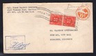 Usa Ww2 Military 1945 Apo 350 Cover   Letter  V-e Day  Netherlands  Postage Due