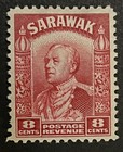 Travelstamps  1934 Sarawak Stamps Sc  119 - 8c Sir Charles V  Brooke Mint Mogh