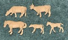 Original Lot Of 27 Marx Farm Playset Animals   Livestock Figures In Brown   Tan