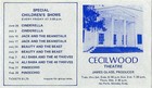 Fishkill  New York -cecilwood Theatre- Theatre Program 1970 - Theater Razed 1985