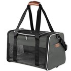 Soft-sided Cat Dog Pet Carrier 15 Lbs Foldable Airline Approved Travel Bag