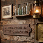 Rustic Cast Iron On This Site In 1897 Nothing Happened Wall Plaque Sign 9 Inch