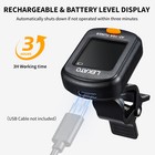 Lekato Guitar Tuner Rechargeable Clip On For Stringed Instruments For Ukulele