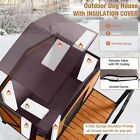 Outdoor Insulated Dog House Large Dog Kennel With Liner For Winter  Heated Dog H